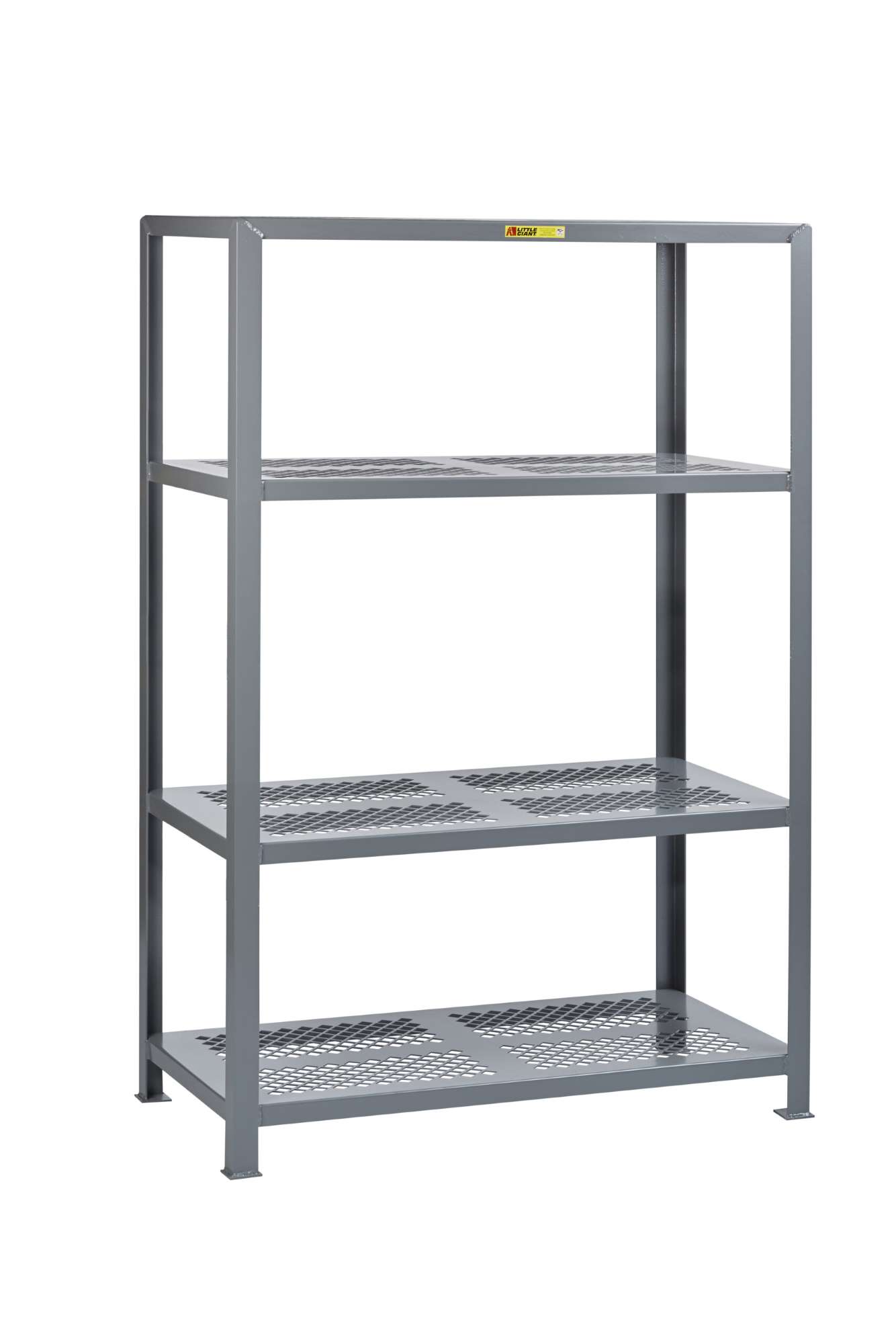 Little Giant Perforated Steel Shelving, 4 perforated shelves, All welded