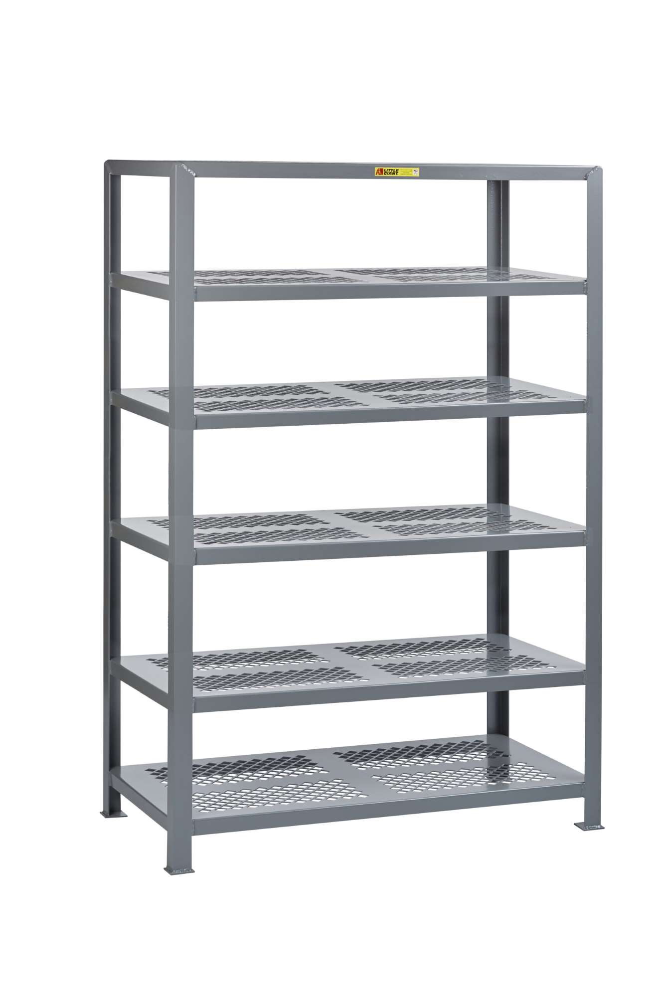 Little Giant Perforated Steel Shelving, 6 perforated shelves, All welded