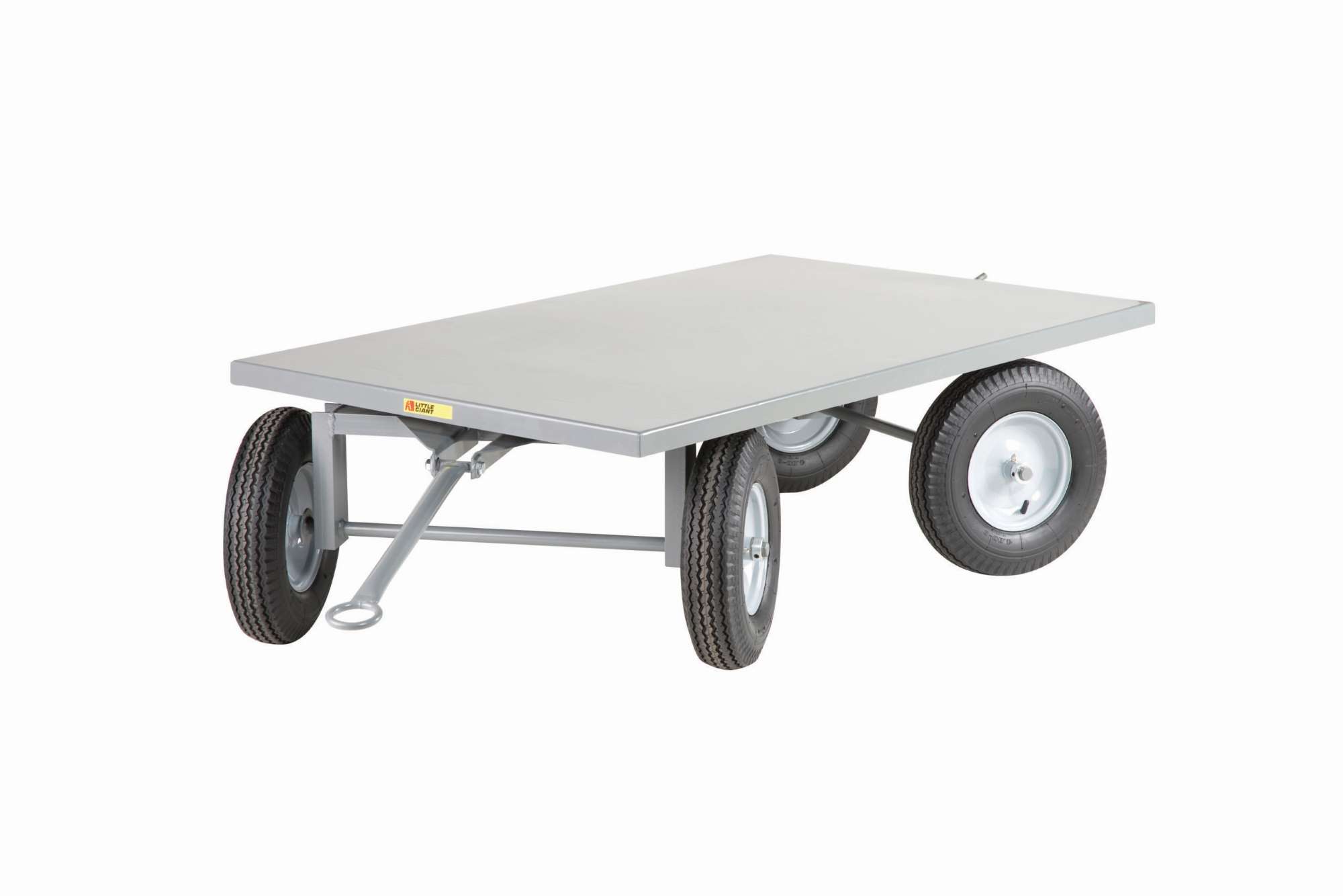 5th wheel steer tracking trailer, Little Giant, pneumatic wheels, Hitch Ring Drawbar, Pin and Clevis Hitch