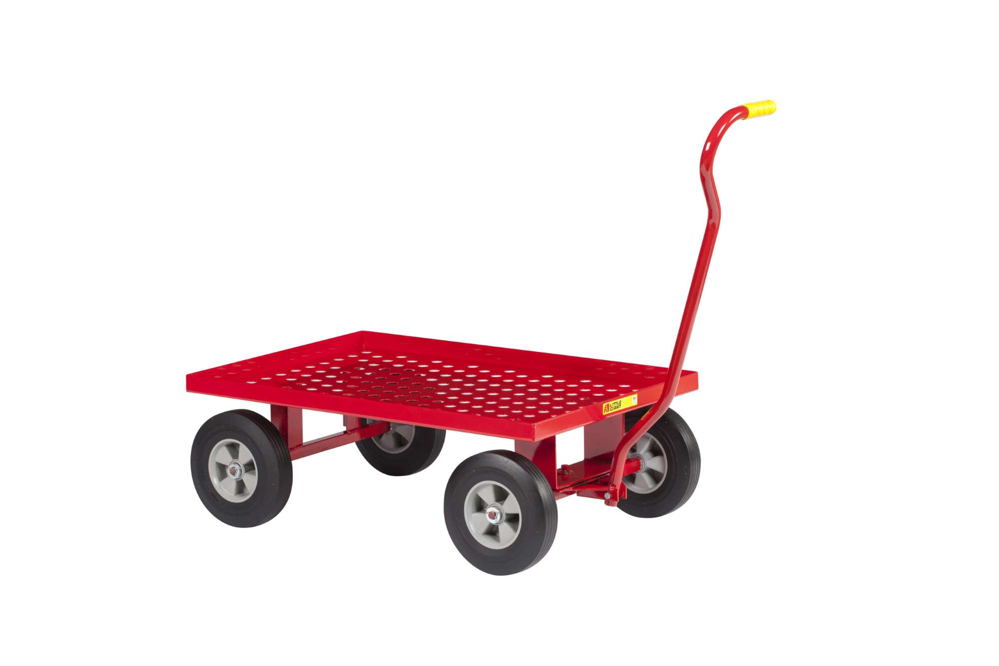 Little Giant perforated deck wagon, Solid rubber wheels