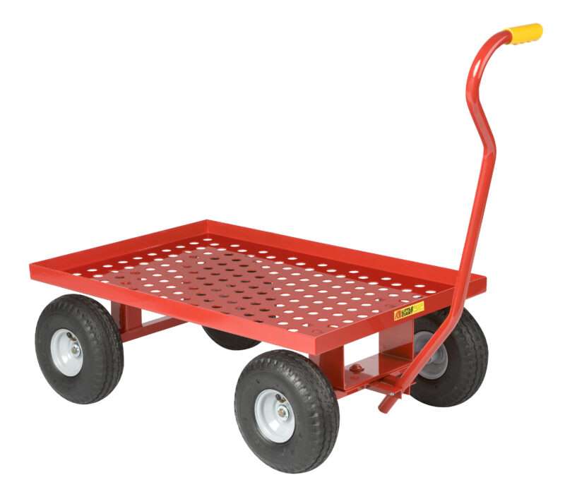 Little Giant perforated deck wagon, Pneumatic wheels