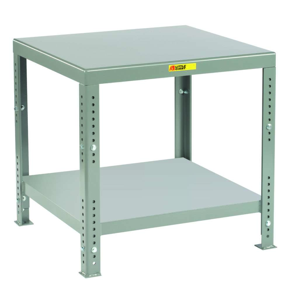 Adjustable Height Steel Top Machine Table Little Giant