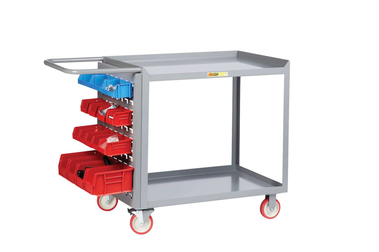 Table Maintenance Basware Maintenance Workstation with Pegboard or Louvered Storage - Little Giant