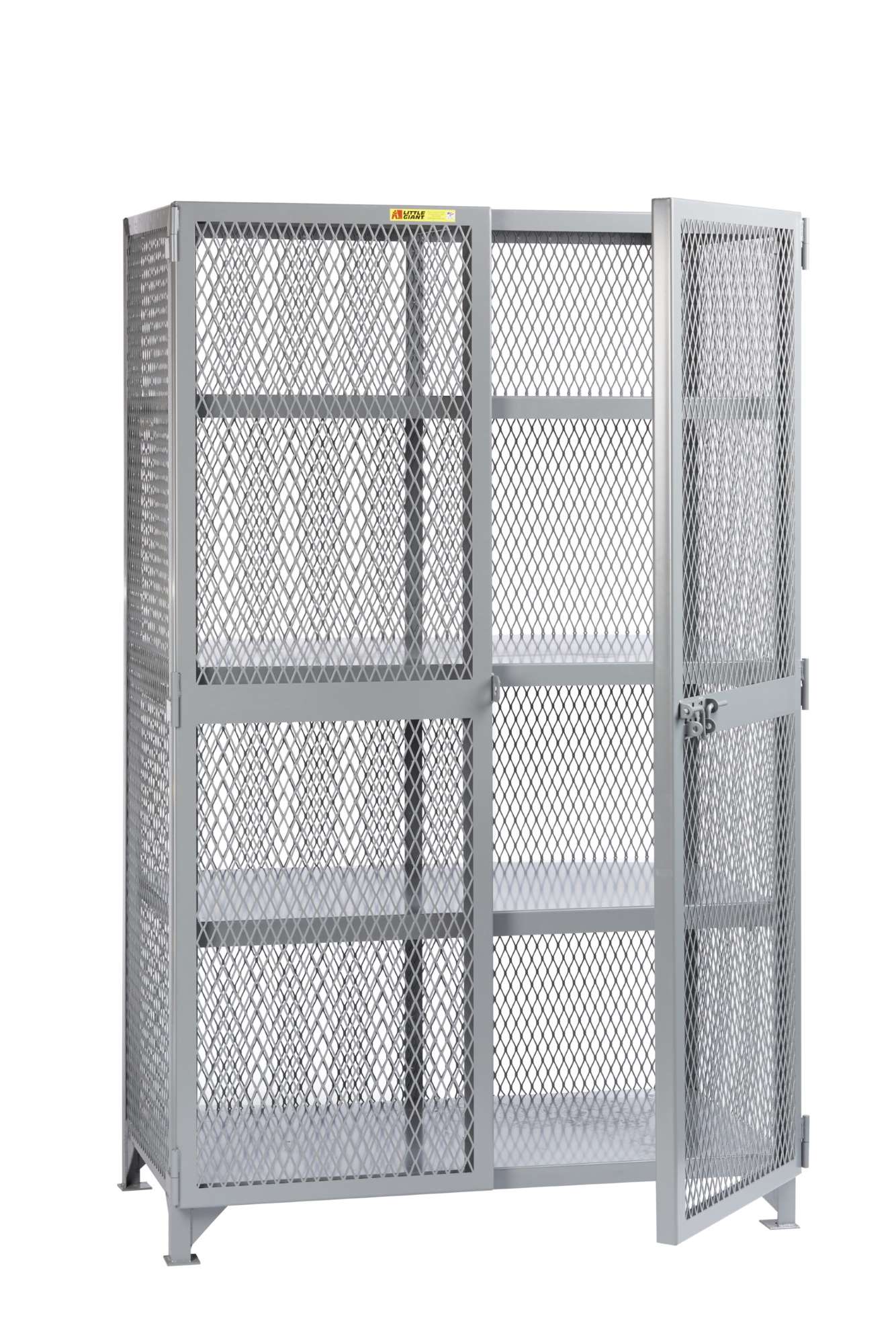 Little Giant welded storage lockers, padlockable doors, 2000 lbs capacity, Overall height 78"