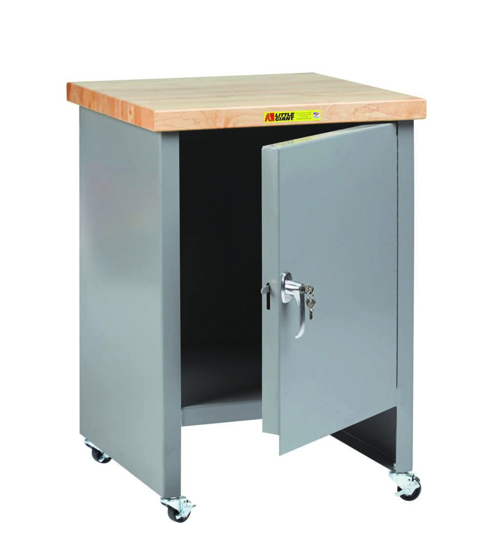 Compact Work Center Cabinet with Locking Door - Little Giant